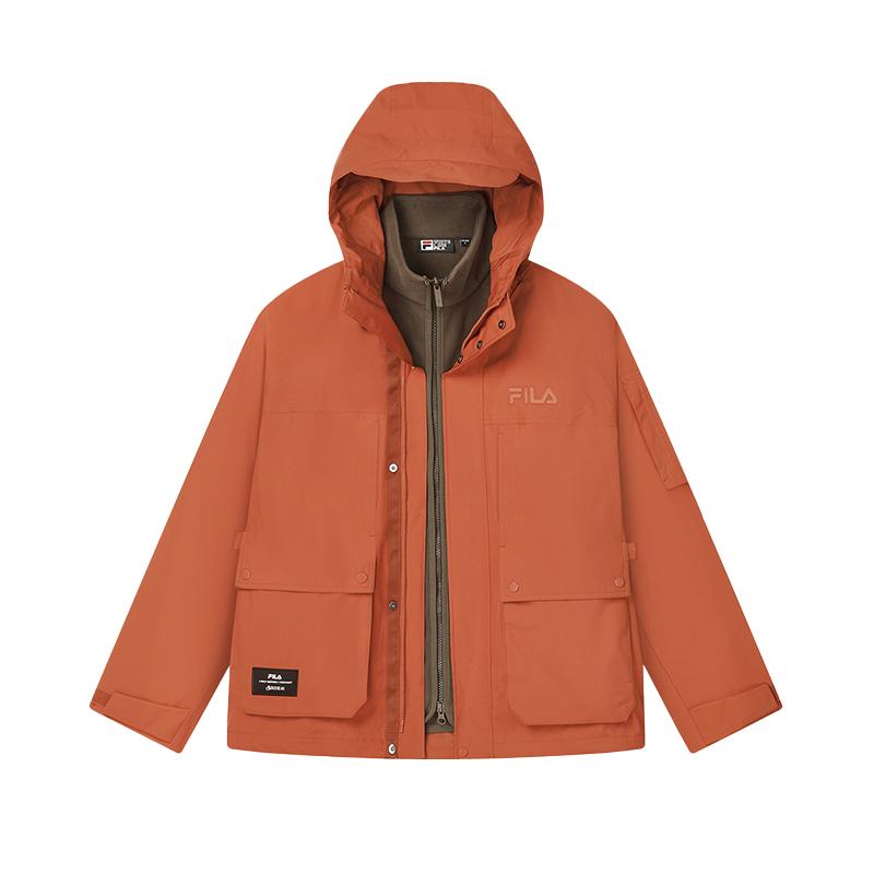 

New FILA Windbreaker Jacket Men s Light Rusty Red F11M448706FWI 180/100A/XL