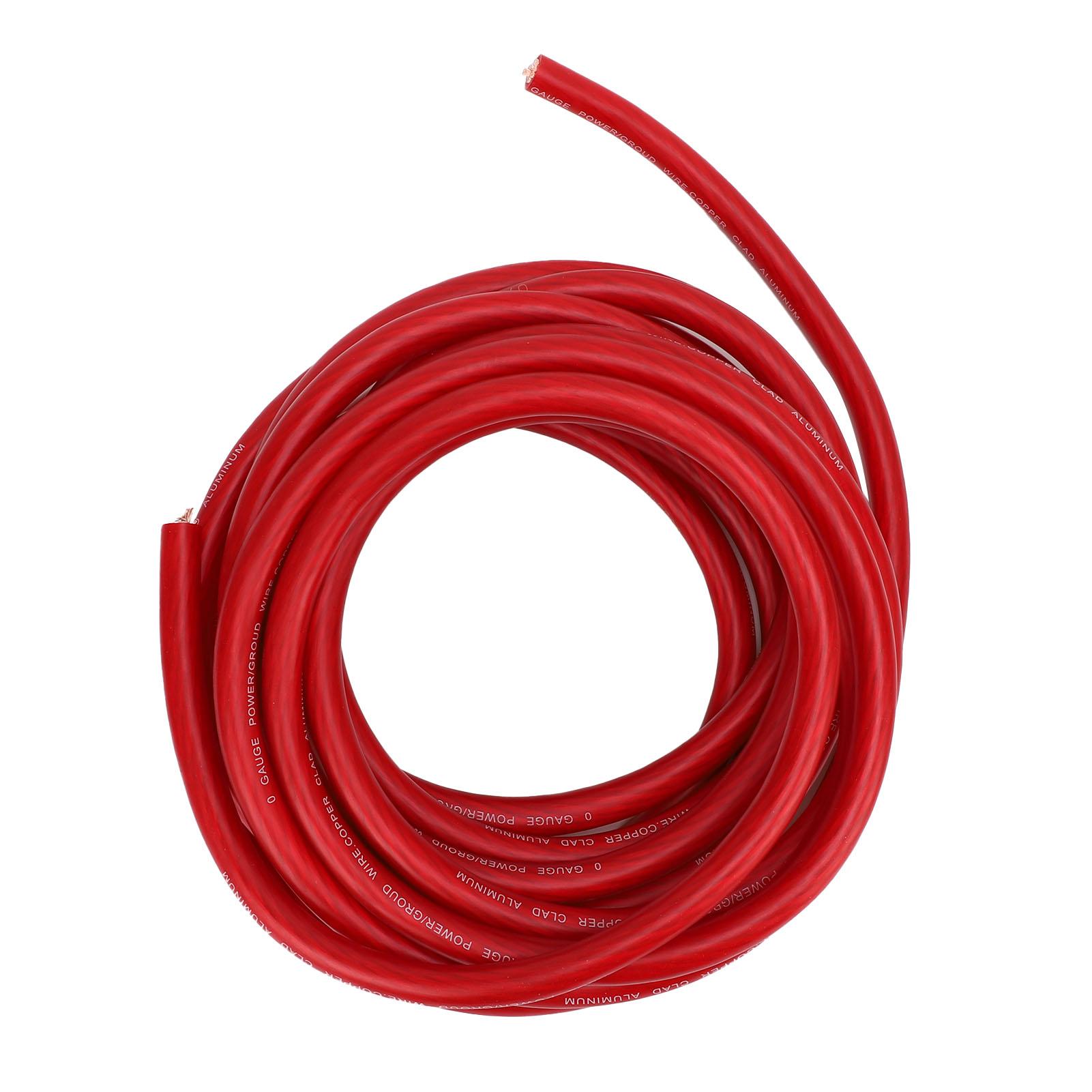 

1 Gauge AWG Automotive Wire 25ft Versatile Flexible Easy Installation CCA Car Power Ground Battery Cable for Radio