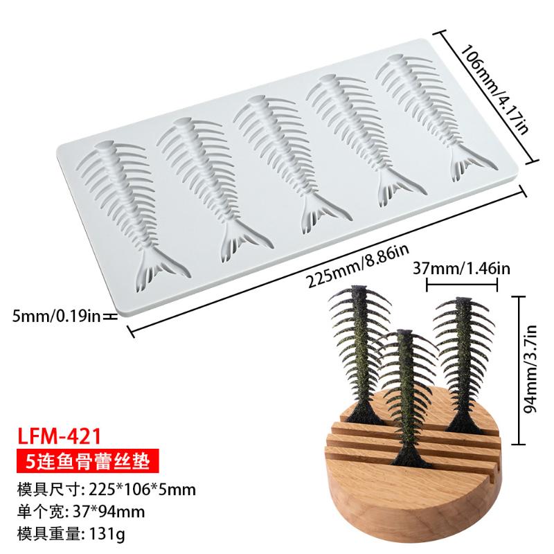 Multi-Skull Fish Bone Silicone Cake Mold Baking Lace Decorating Tool For Cake Borders Kitchen & Baking Accessories Mold