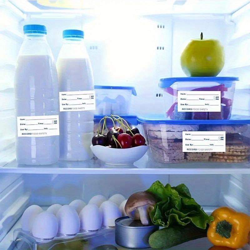 500pcs Food Freezer Labels Date Storage Stickers 1.97*1 Inch, Food Label Stickers, Bottle Tags, Self-Adhesive Labels