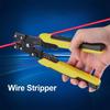 Heavy Duty Multi-Purpose Wire Stripper Tool for Electrical DIY Projects Cuts Strips Crimps Professional Grade Tool