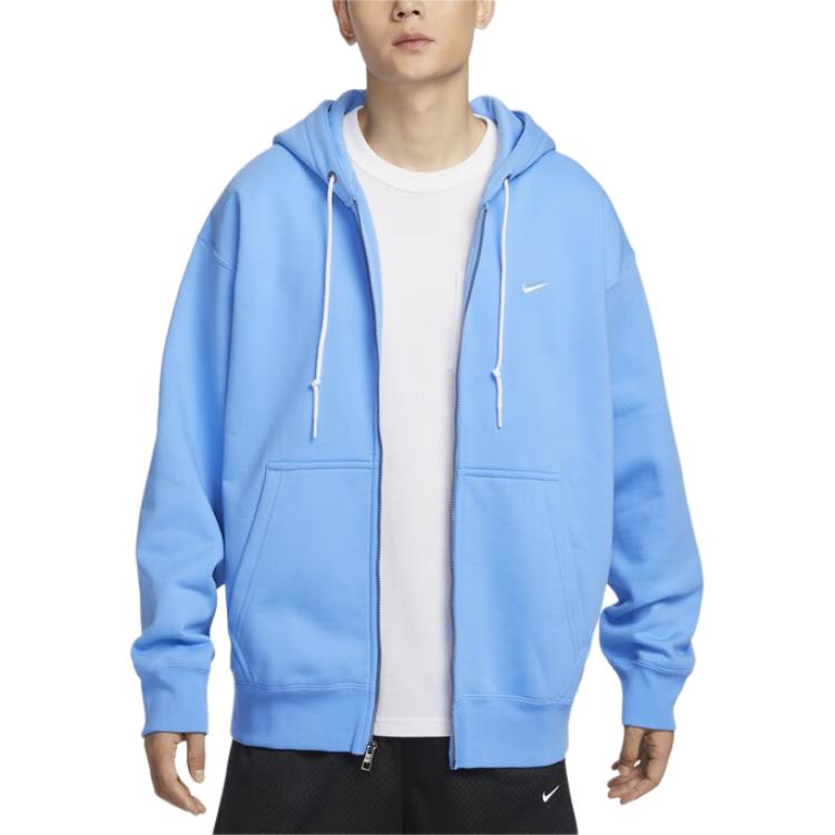 New Nike Solo Swoosh Zip Up Drawstring Hoodie DR0403-412