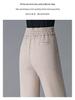 Woolen Flannel High-Waisted Wide-Leg Women's Pants - Thick, Warm, Casual Drape for Autumn/Winter