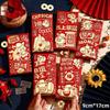 Hot Sale 6Pcs 2026 Horse Year Red Envelope Cartoon Cute Zodiac Pony Lucky Money Packet For New Year Blessing Red Packet