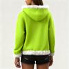 Women's Christmas  print contrasting loose casual hoodie