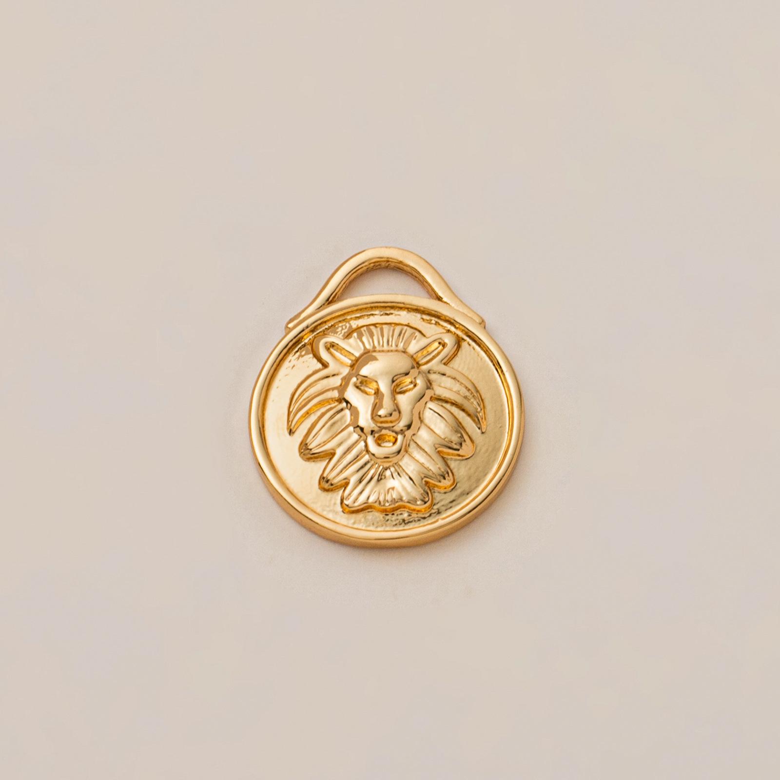 Sun Moon Eyes Heart Tarot Card Series: 18K Gold-Plated Copper Jewelry Accessories