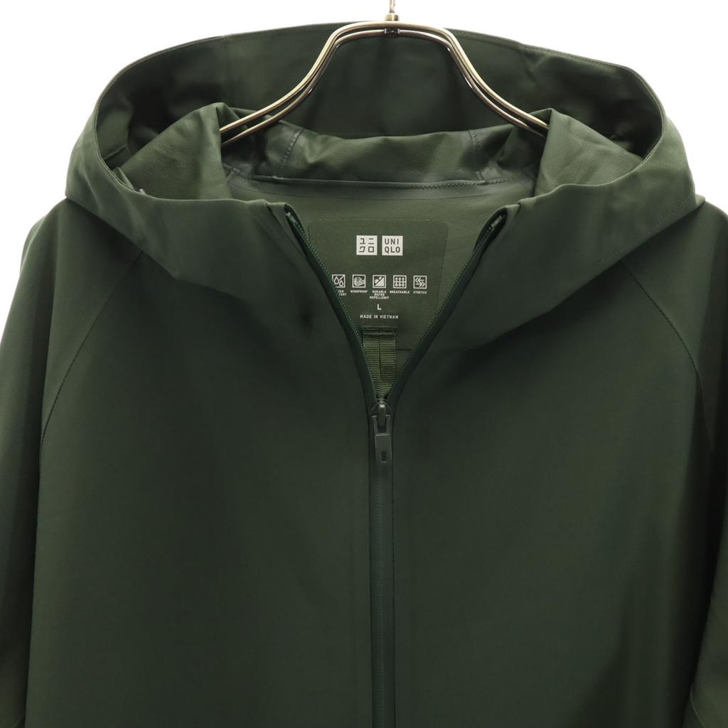 UNIQLO Long sleeve Block Tech Parker L khaki Men's Used