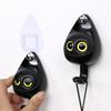 Creative Cute Cartoon Big Eyes Cat Self-Adhesive Hooks For Clothes Hat Scarf Key Holders Rack Home Decoration Wall Shlef Hanger