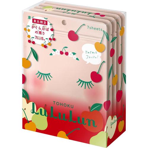 Face Mask Pack Lululun Tohoku Lululun (cherry Scent) 7 Pieces X 5 Bags