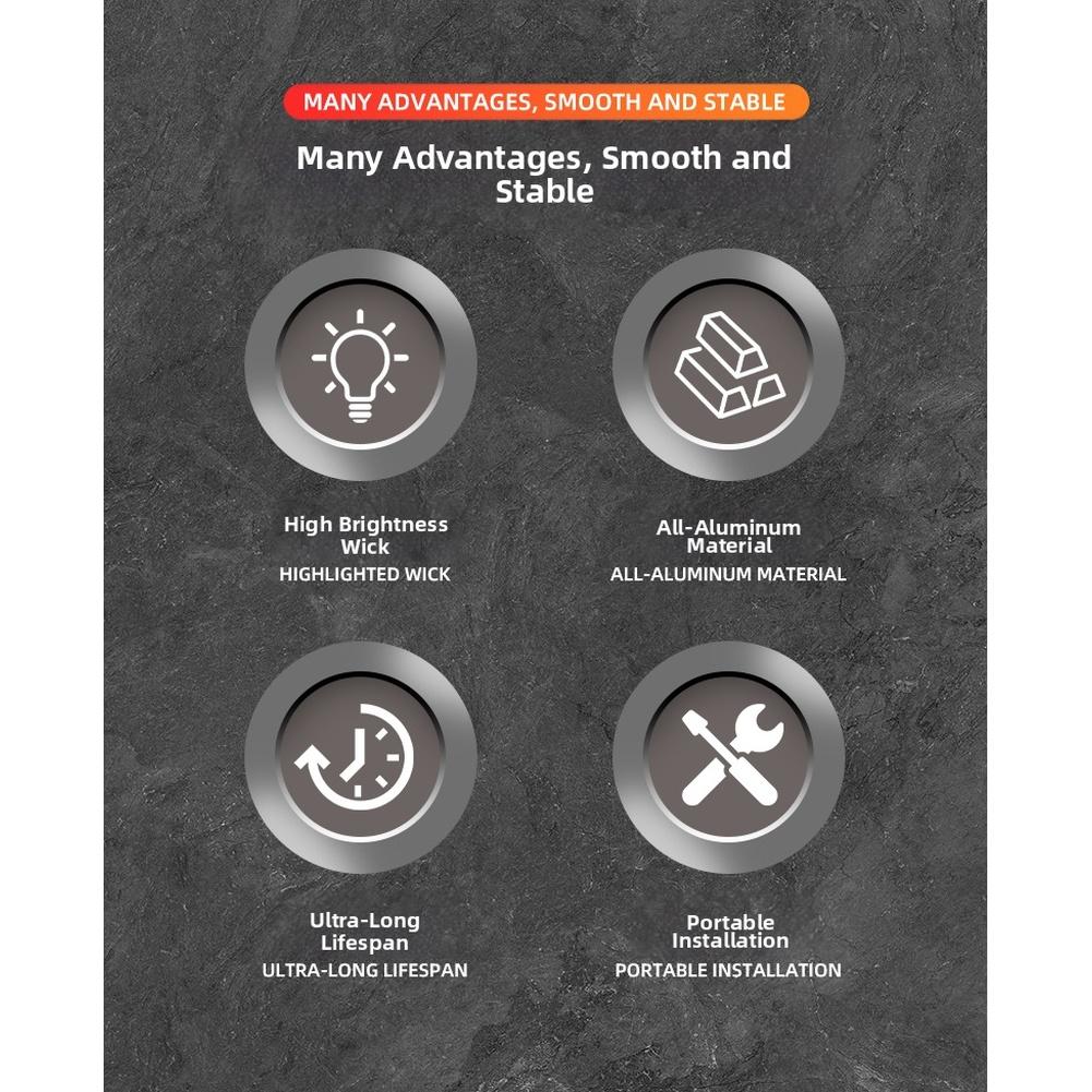 2pcs Motorcycle Turn Signal Indicator Blinker Light Side Marker Light Brake Lamp High Intensity LED for Better Visibility