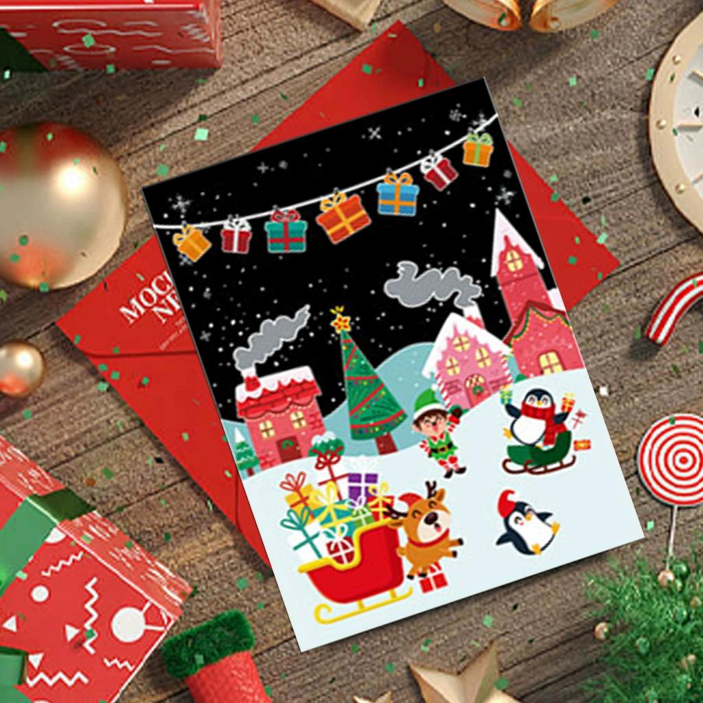 Kit de Tarjetas de Papel para Pintar Scratch Art de Color Arcoíris Mágico de 9 Piezas/set Tablero de Dibujo de Animales de Dibujos Animados Juguetes de Dibujo Juguete Educativo DIY