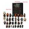 Halloween Advent Calendar 2025 Horror Action  Figurines Halloween Countdown Calendar Halloween Countdown Box for Kids and Adults Gifts