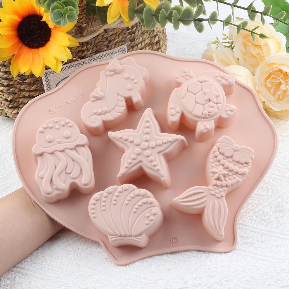 2 Piece Heat Resistant Baby Food Molds Easy To Release Ice Cube Trays Cute Chocolate Mold Fondant