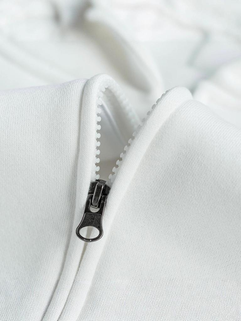 European American Loose Knit Zip-Up Hooded Cardigan - Casual Autumn/Winter Jacket for Couples