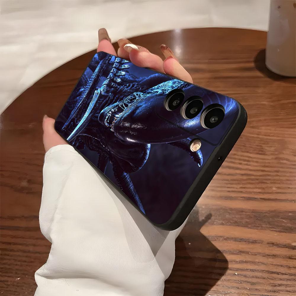Alien Film Space Horror Phone Case For Samsung S26 S25 S24 FE S23 S22 S21 Plus S20 Ultra Note20Ultra Black Soft Shell