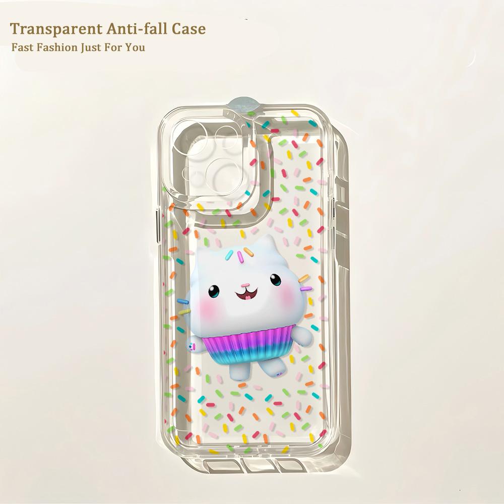 

Cute G-Gabbys D-Dollhouses Phone Case For iPhone 17 16 16e 15 14 13 12 11 Mini Pro Max X XR 7 8 Air Plus Transparent Back Cover iPhone 11