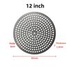 8 9 12 Inch Perforated hole cold round Pizza Pan Nonstick Baking bread cake Oven Crispy Bottom Pizza Making Thickened tray