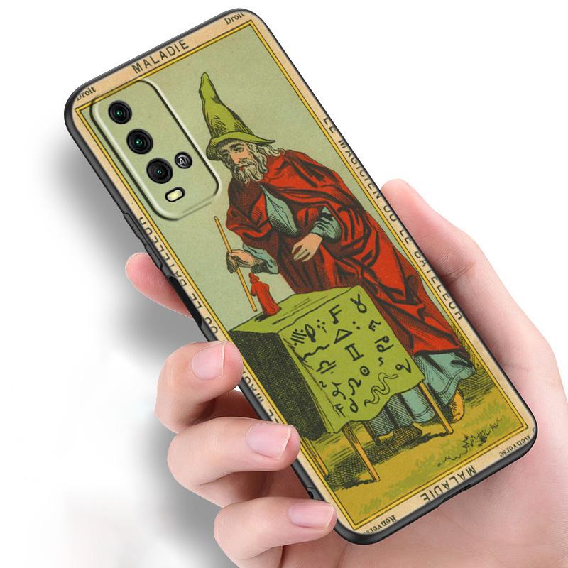 

Чехол для телефона Le Tarot Egyptien de Dusserre Art для Xiaomi Redmi Note 11 10 9 8 Pro 11T 10T 10S 9S 8T 9 9A 9C 9T, черный мягкий чехол Redmi Note 11 Pro
