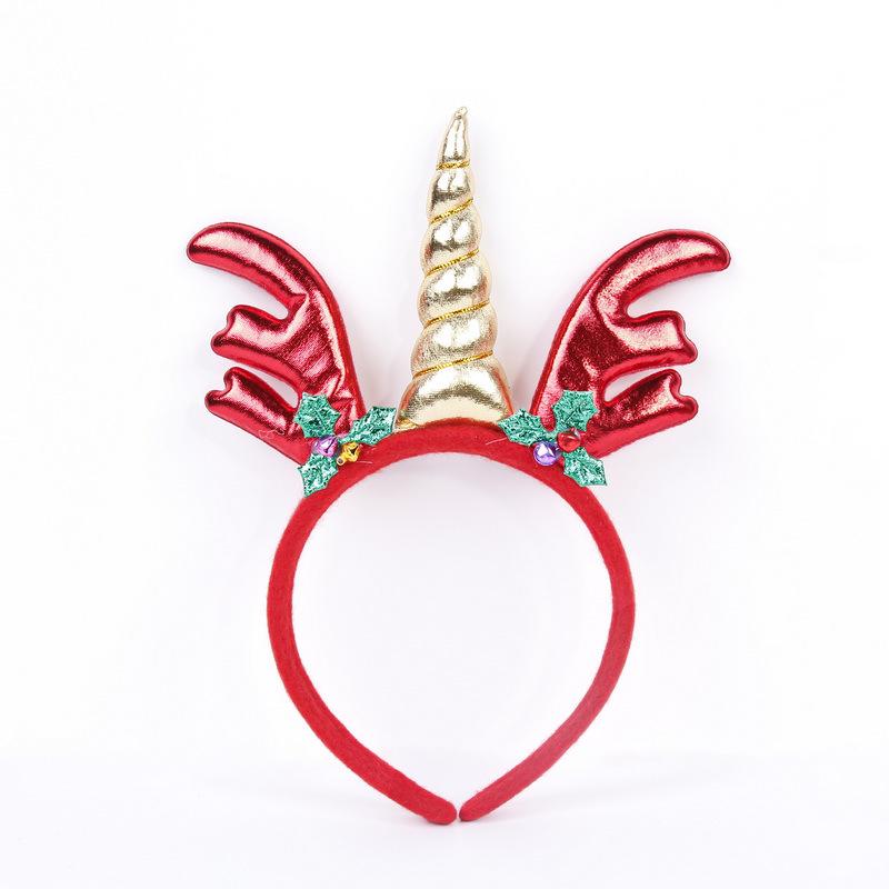 Christmas Antler Headband with Bells for Adults & Children – Festive Holiday Party Accessory