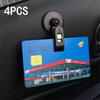 1 Pair Black Car Interior Window Clip Mount Suction Cap Clip Plastic Sucker Removable Holder For Sunshade Curtain Towel Ticket
