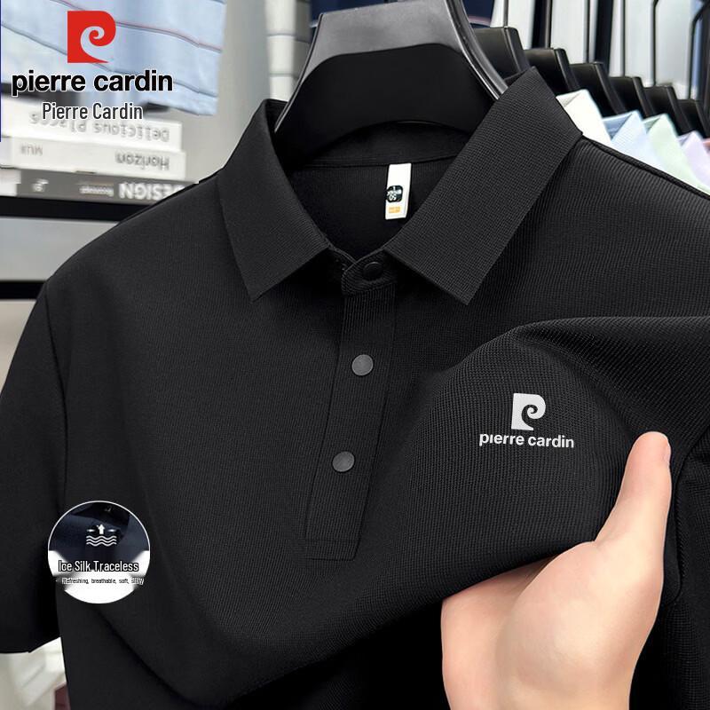 

Pierre Cardin Men s Ice Silk Short Sleeve Polo Shirt 2XL