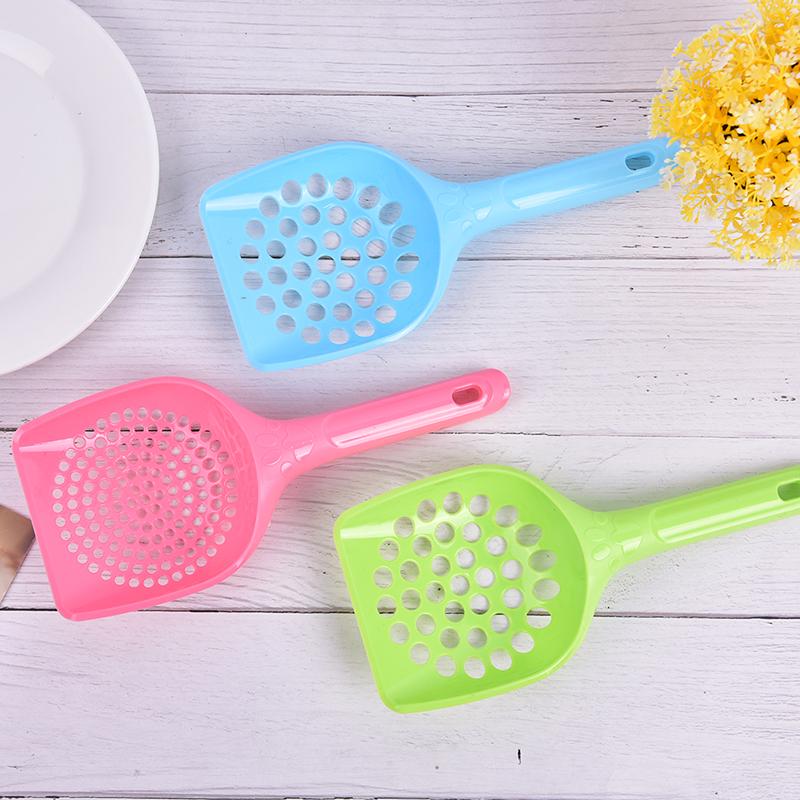 Thickened Plastic Cat Litter Scoop Set Pet Care Sand Waste Scooper Shovel Hollow Cleaning Tool Cleaning Products Dog Food Scoops