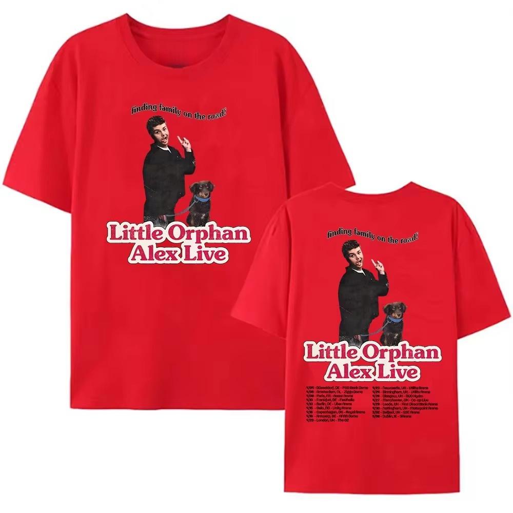 

2026 Summer Mens Letter Portrait Printed Round Neck Tshirt Neutral Soft Breathable Outdoor Versatile Short Sleeve 4XL