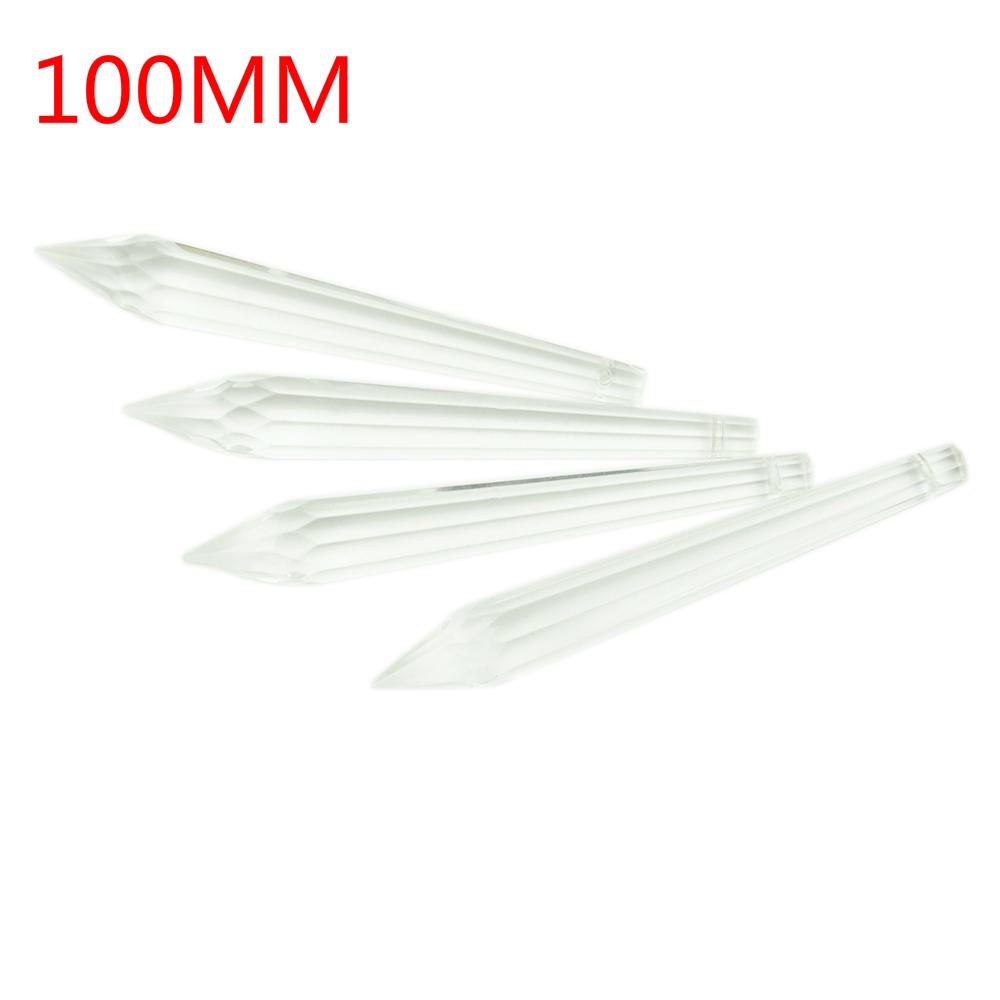 Clear Icicle Crystal Prisms 38Mm-100Mm Crystal U-Drop Prism Chandelier Glass Crystals Pendants Hanging For Chandelier Suspension
