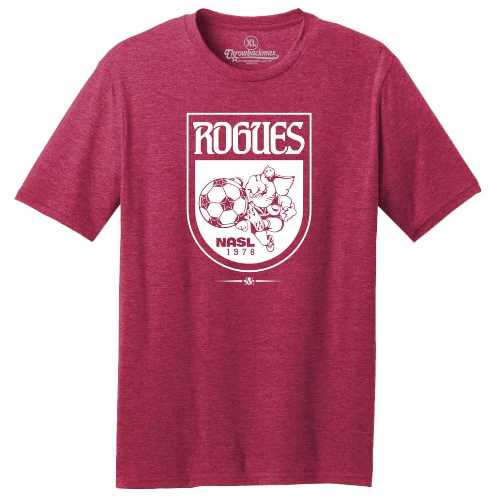 Memphis Rogues 1978 Logo NASL Soccer TRI-BLEND Tee Shirt