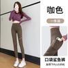 Lamb Wool Shark Pants Wear Women's New Autumn and Winter Velvet Warm High Waist Belly and Hip Yoga Barbie Pants