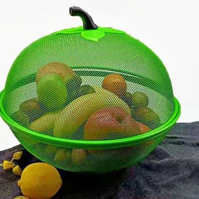 Fruit Bowl Vegetable Basket 24/28cm Metal Mesh Bowl for Washing Fruits Vegetables Snacks Tabletop Decorative Holder Kitchen Cafe Restaurant Home Use