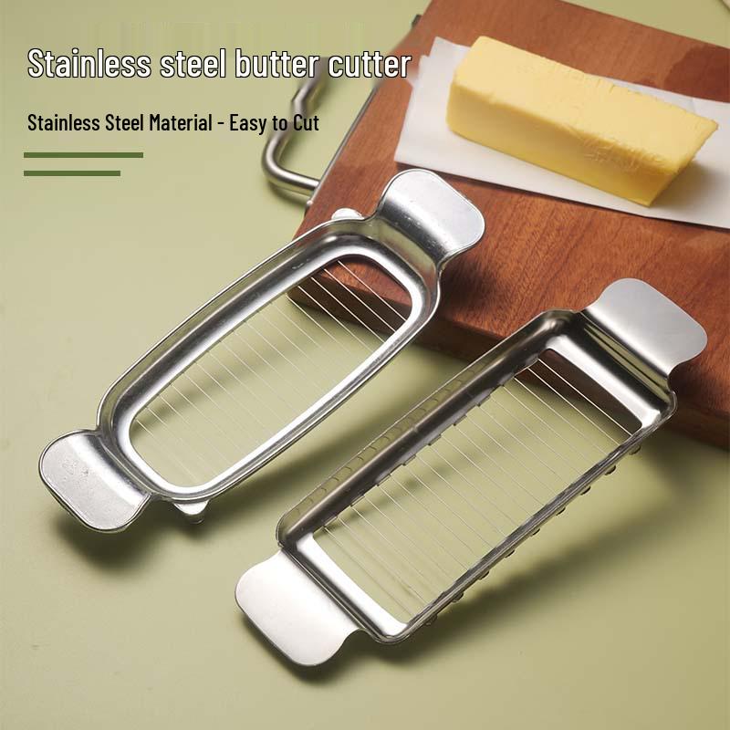 Stainless Steel Cheese, Butter, & Foie Gras Slicer for Kitchen & Baking