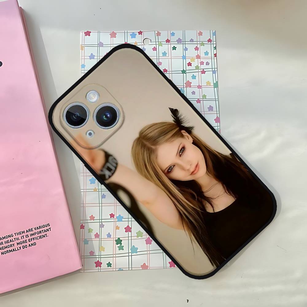 

A-Avril R-Ramosana L-Lavigne Phone Case For IPhone 1716 15 14 13 Pro Max 11 12 Mini X Xs XR Black Silicone Cover iphone11ProMax