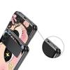 Hard PC Phone Case For Samsung Galaxy Z Flip 7 6 5 4 Black Cover For Galaxy Z Flip 3 Foldable Shockproof Cute Black Big Eyes Bag