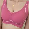 Jelly seamless underwear women's thin big breasts show small anti-sagging fat mm large size bras gather and close the secondary breasts to support
