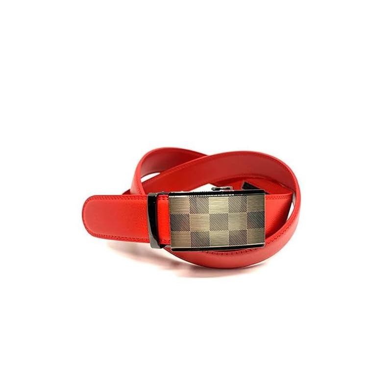 

[THREE RABBITS] belt men s Stepless genuine leather Fashionable No hole brand buckle cool member of society student high school student university