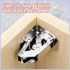2/4/10PCS 90 Degree Cabinet Hinges No-Drilling HoleHydraulic Buffer Hinge Kitchen Cabinet Cupboard Hinges Furniture Hardware