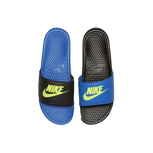 Nike Benassi Jdi Mismatch Fashion Unisex Blue Black Slippers 'Black' 818736-074