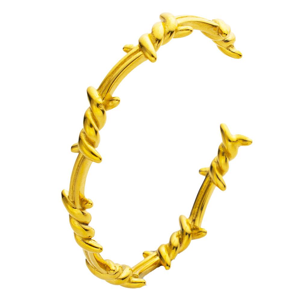 Bracelet Géométrique de Niche Haut de Gamme Épine Personnalisée Enveloppant Bouche Ouverte Main