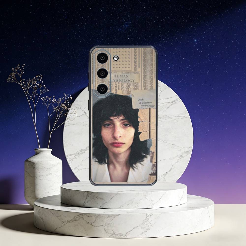 Actor Finn Wolfhard Phone Case For Samsung Galaxy A73,A72,A71,A70,A53,A52,A51,Others Soft Black Cover