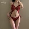 Shuo Yao Plus Size Sexy Butterfly Tie-Up Lingerie Sleepwear Set