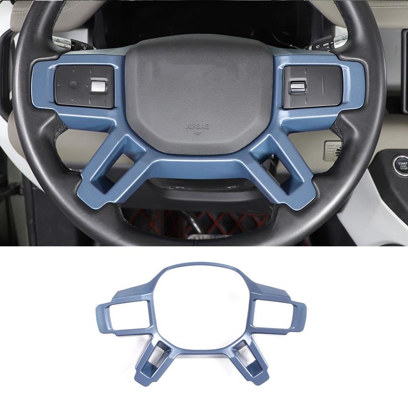 Car Steering Wheel Decoration Cover Trim Frame Sticker For Land Rover Defender 90 110 130 2020-2025 Interior Accessories