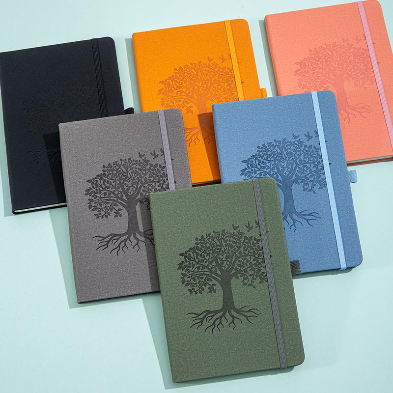 Custom A5 High-Quality Business Notebook with Strap and Logo Printing 