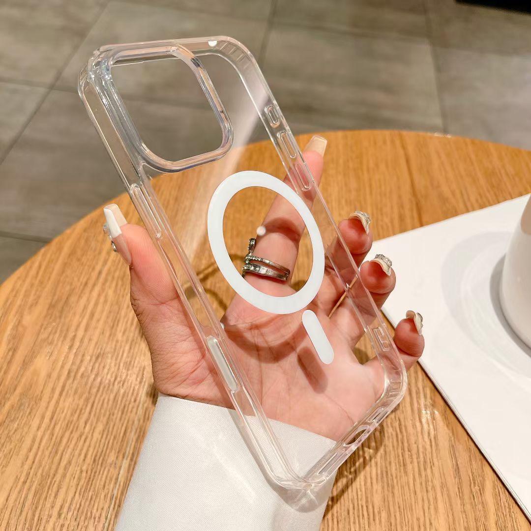 

New AI Camera Magnetic Acrylic Case for iPhone 16 Pro/Touch 15/14 - Full Coverage iPhone 17 [Camera Button]