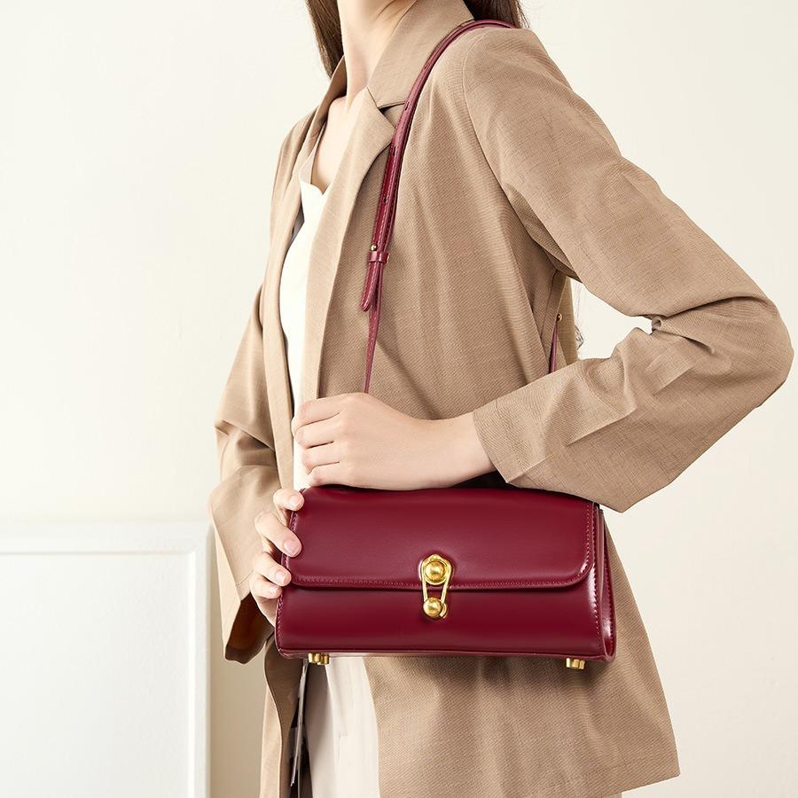 

New Bag Women s Versatile Leather Shoulder Bag Messenger Bag чорний