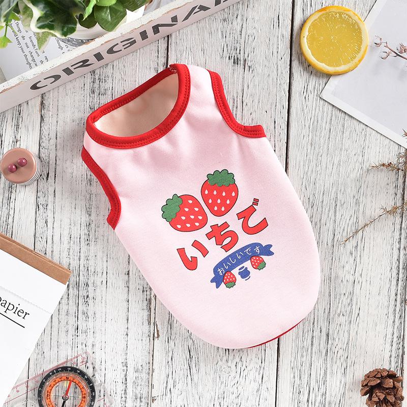 

Жилет Pet Velvet Strawberry для собак и кошек маленьких и средних размеров, теплая осенне-зимняя куртка Teddy, одежда для щенков XL