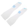Compression Knee High Socks Varicose Veins Socks with Inspect Toe Hole(White M)