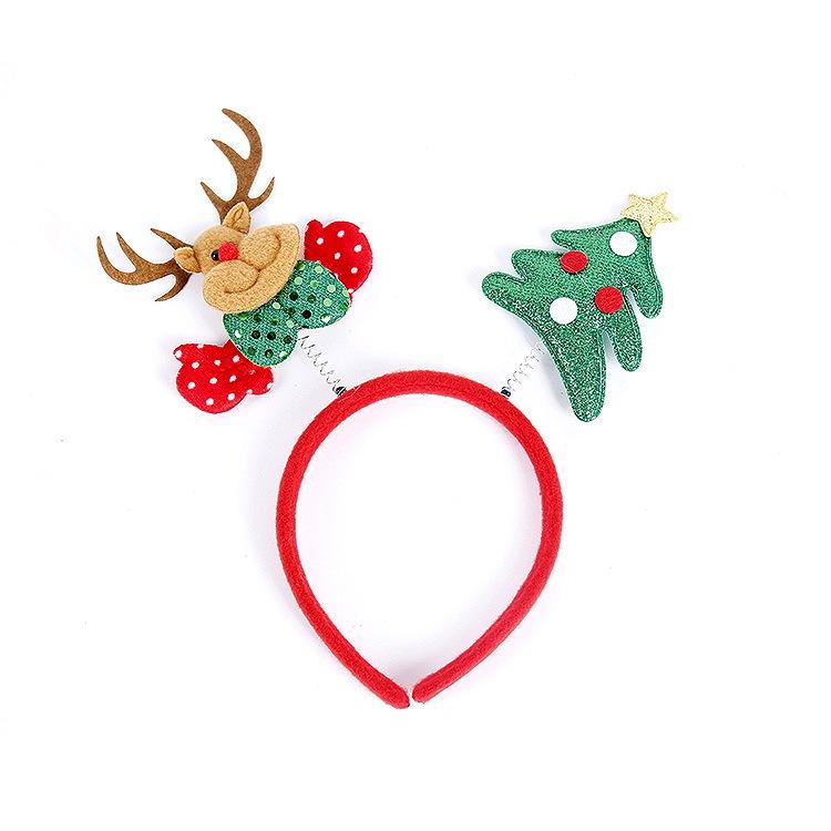 Christmas Antler & Snowman Headband, Elk Headwear for Adults Kids, Christmas Party Decorations