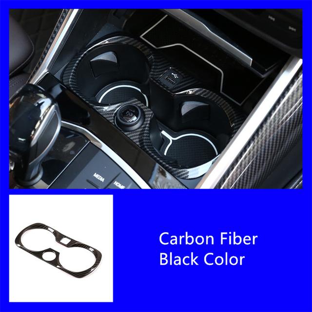 Car Console Armrest Water Cup Holder Decoration Frame Cover Trim For BMW 3 Series G20 G28  Interior ABS