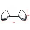 For Honda Civic 2016 2017 2018 2019 2020 Car Inner Dashboard Panel Frame Cover Trims Auto Styling Carbon Fiber Black Stickers